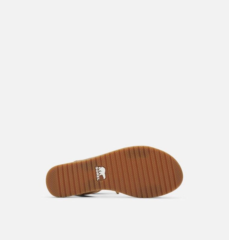 Sorel Dam Sandaler Beige - Ella™ Ankle Lace Flat - FCI-756109
